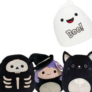 5 Inch Kellytoy Squishmallow 2021 Halloween Spooky 4 Piece Bundle